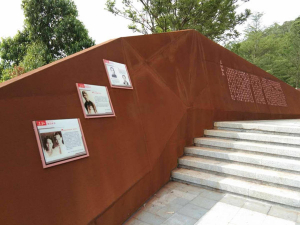 桂东耐候钢挡土墙